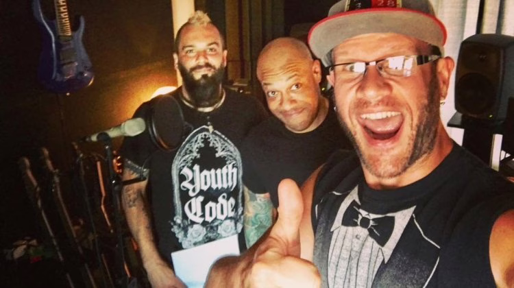 Adam, Jesse and Howard from Killswitch Engage